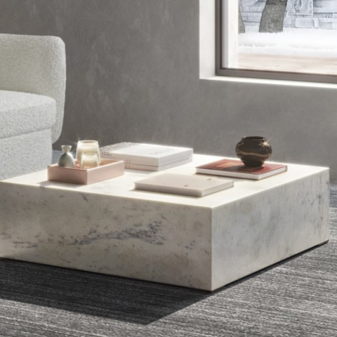 BLOCK MARBLE LIVING ROOM TABLES