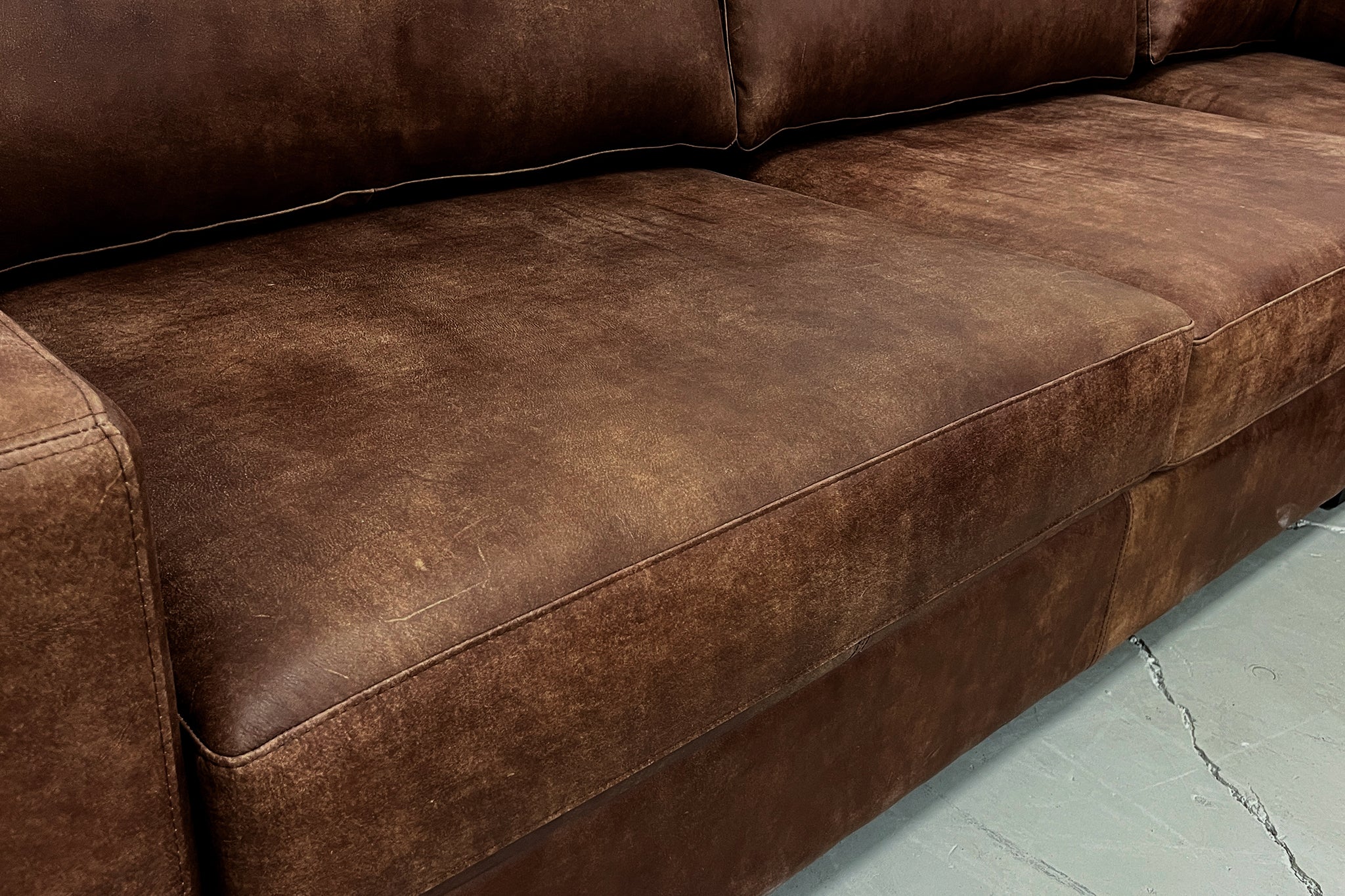 SORRENTO TRACK ARM CUSTOM LEATHER SOFAS AND SECTIONALS