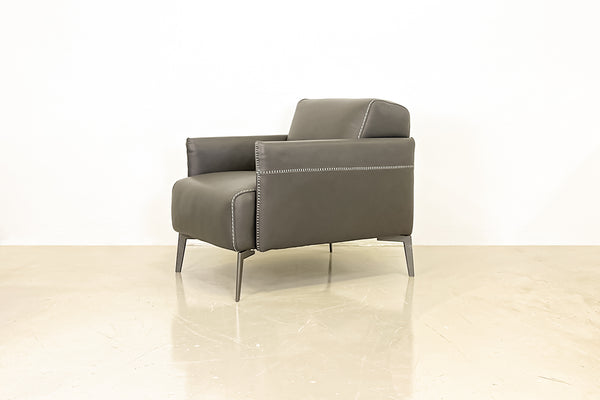 NB1026 Dark Grey Leather Chair