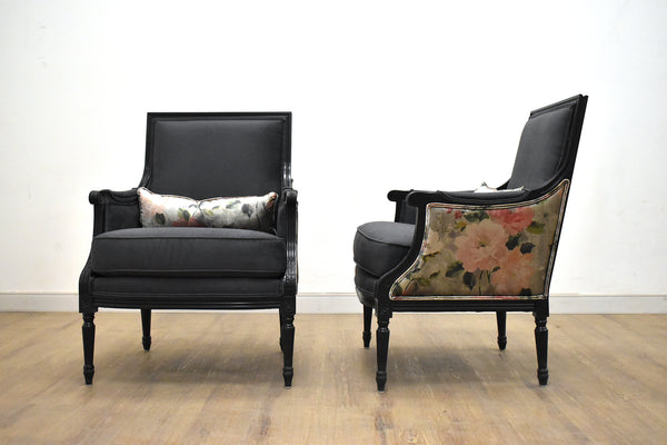 (Floor Model) NEW ORLEANS Floral Collage - Chair FINAL SALE!-furniture stores regina-Hunters Furniture