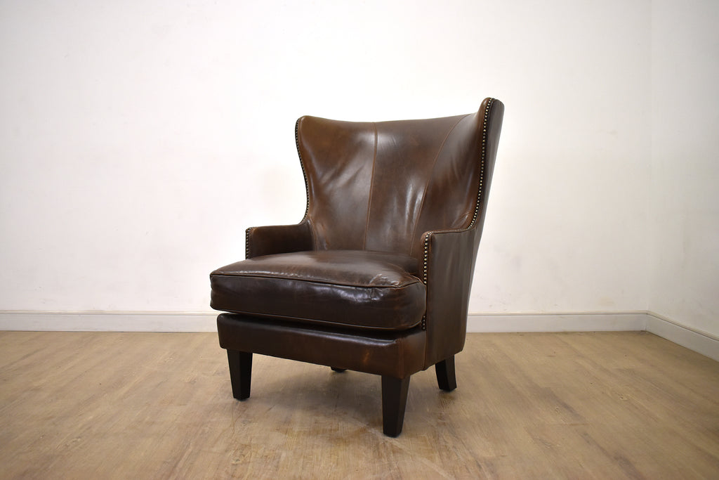 LE 120 Chair in Royal Chocolate Leather (300)-furniture stores regina-Hunters Furniture