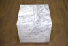 BLOCK MARBLE SIDE TABLE 18"