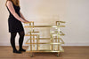 YORK Brushed Gold Metal - 32" Trolley-furniture stores regina-Hunters Furniture