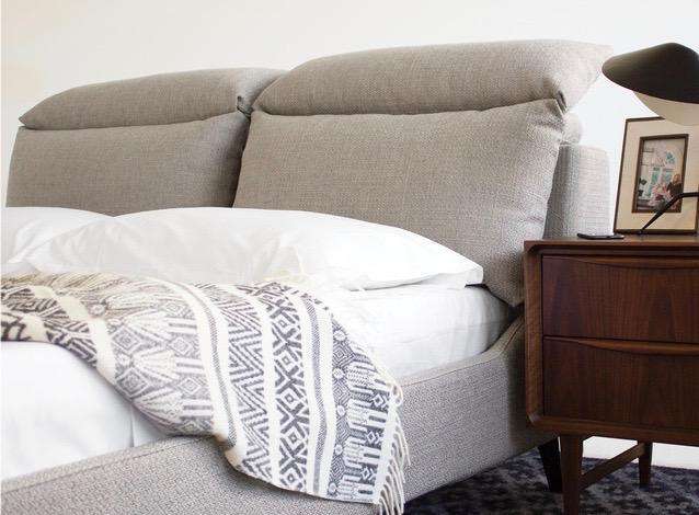 120 Grey Fabric - 75" King Bed-furniture stores regina-Hunters Furniture