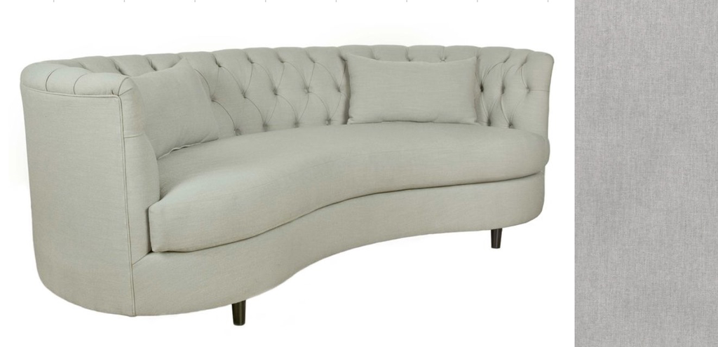 BEAN CONDO SOFA in Lindley Black Legs Woolly Dove (10)-furniture stores regina-Hunters Furniture