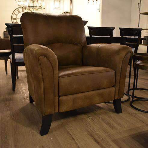 Brown Wire Brushed Leather - Reclining Chair-furniture stores regina-Hunters Furniture