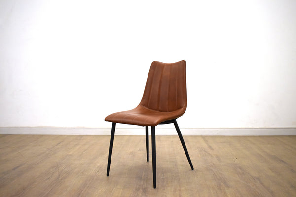 SEATTLE Brown Vegan Leather Dining Chair
