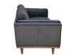SILVER LAKE PLUSH Black Leather - 89" Sofa-furniture stores regina-Hunters Furniture