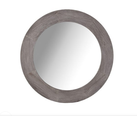 SF 1000 Mirror - Round Dark Oak-furniture stores regina-Hunters Furniture