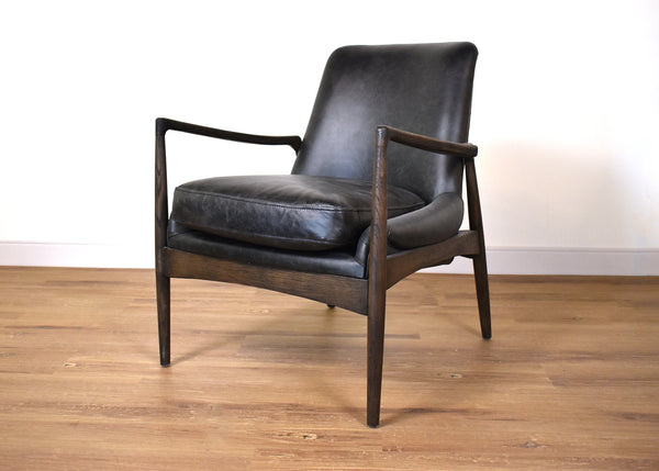 SIlVER LAKE Black Leather - Chair