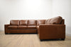 RED DEER CUSTOM LEATHER 3 PC SECTIONAL 119" x 119"-furniture stores regina-Hunters Furniture