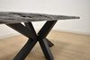 SANTA MONICA 84" Dining Table Grey Stained Wood