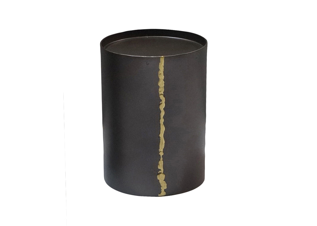 N377 Brown Metal   -   5.5" Vase