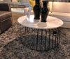 WINNIPEG White Marble - 35.5" Coffee Table-furniture stores regina-Hunters Furniture