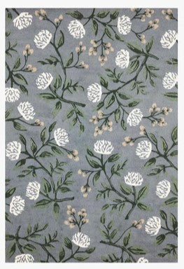 (Item Discontinued) Joie 5 X 7.6 Dusty Blue Rug