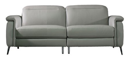 NB1027 Grey Leather (50) Sofa 88"