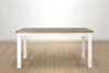MARSEILLE 63" Dining Table NATURAL/ANTIQUE WHITE