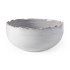 EM1206 13L x 13W White Ceramic Large Decorative Bowl