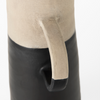 EM1218 III Large Two-Toned Black/Natural Ceramic Jug