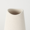 EM1260 5.9L x 5.9W x 14.0H Cream Conical Crackled Ceramic Vase