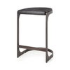 REDMOND Black Leather - 30" Bar Stool-furniture stores regina-Hunters Furniture