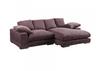 PORTLAND Dark Brown Fabric - 70" Deep Chaise Sofa Chaise-furniture stores regina-Hunters Furniture