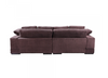 PORTLAND Dark Brown Fabric - 70" Deep Chaise Sofa Chaise-furniture stores regina-Hunters Furniture