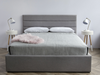 ANNEX Grey Fabric - 80" Double Bed-furniture stores regina-Hunters Furniture
