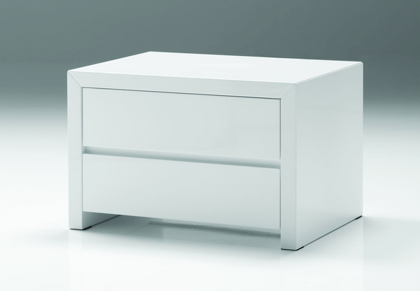 MIAMI White Wood - 24" Night Stand-furniture stores regina-Hunters Furniture