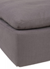 SANTA MONICA Light Grey Fabric - Ottoman 45" L x 45" W x 19" H-furniture stores regina-Hunters Furniture