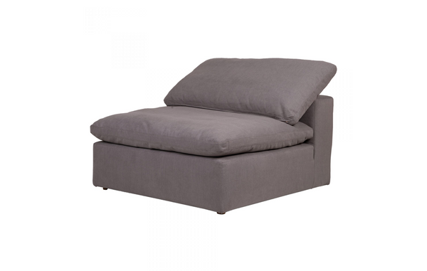 SANTA MONICA Light Grey Fabric - Armless Chair 45" L x 45" W x 33" H-furniture stores regina-Hunters Furniture