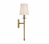 Monroe 1 Light Sconce Warm Brass-furniture stores regina-Hunters Furniture