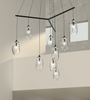 Liquid LED Pendant Satin Black w/Clear Glass-furniture stores regina-Hunters Furniture