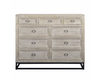 CHARLOTTE Grey Wash Distressed Finish Exotic Hardwood - 60" Dresser-furniture stores regina-Hunters Furniture