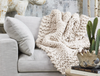 N134 100% Knitted Natural Wool Throw Fabric - 60" Throw-furniture stores regina-Hunters Furniture
