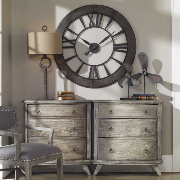 Ronan Clock 40W x 40H x 1D-furniture stores regina-Hunters Furniture