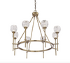 (Item Discontinued) Garland 10 Light Chandelier Warm Brass (Display)-furniture stores regina-Hunters Furniture