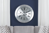 30" CLOCK Silver Metal - 30" Wall Clock-furniture stores regina-Hunters Furniture