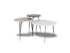 635 White - Tall Marble - 13" Side Table-furniture stores regina-Hunters Furniture